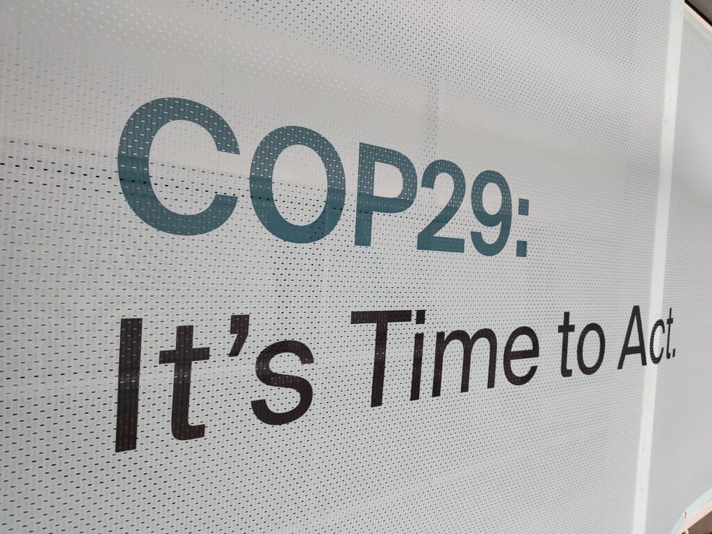 Picture showing text COP29: It's Time to Act.